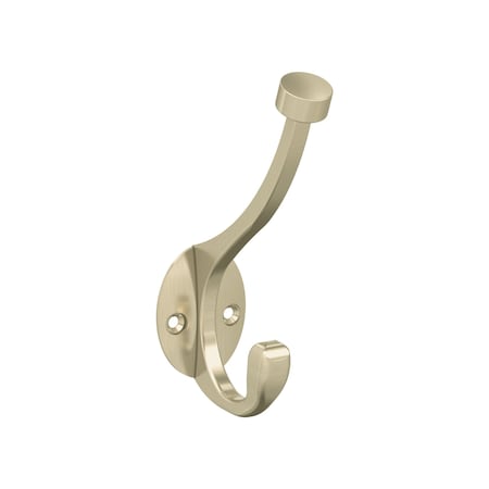 Amerock Adare Traditional Double Prong Golden Champagne Wall Hook H55465BBZ